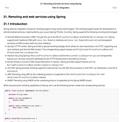 20. Remoting and web services using Spring