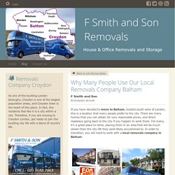 Why Many People Use Our Local Removals Company Balham - F Smith and Son Removals : powered by Doodlekit