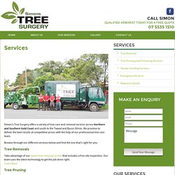 Tree Removals & Pruning - Simon's Tree Surgery Services 