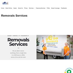 Removals Services - House Removals Company by Hello Movers