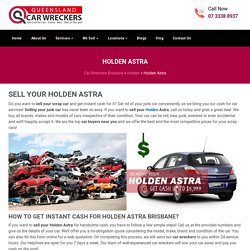 Cash For Holden Astra Cars Removals
