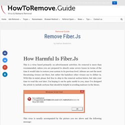 Remove Fiber.Js - Virus Removal