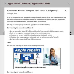 Remove the Passcode from your Apple Device in Simple way
