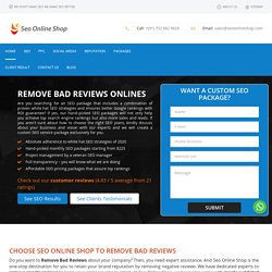 Remove bad reviews from google