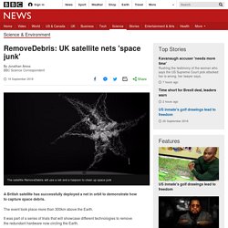 RemoveDebris: UK satellite nets 'space junk'