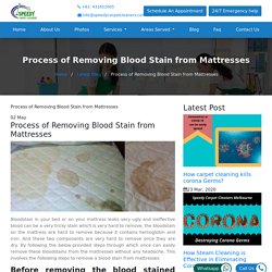 Process of Removing Blood Stain from Mattresses