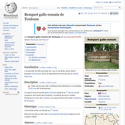 Rempart gallo-romain de Toulouse