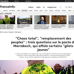 "Chaos total", "remplacement des peuples" : trois questions sur le pacte de Marrakech, qui affole certains "gilets jaunes"