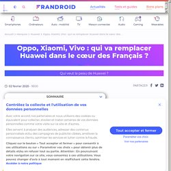 Oppo, Xiaomi, Vivo : qui va remplacer Huawei dans le cœur des Français ? - Frandroid