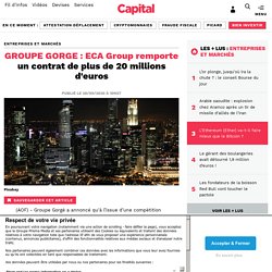 GROUPE GORGE : ECA Group remporte un contrat de plus de 20 millions d'euros