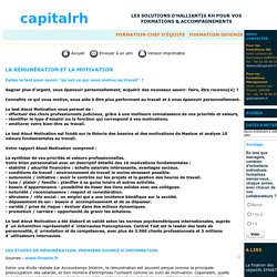 La rémunération et la motivation - Capitalrh.fr