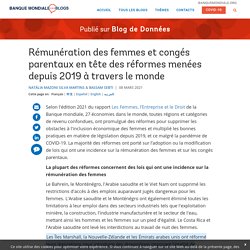 Rémunération des femmes et congés parentaux en tête des réformes menées depuis 2019 à travers le monde