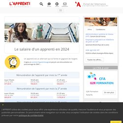 Salaire de l'apprenti: grille 2021 des rémunérations en alternance.