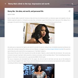 Remy Ma : bio data, net worth, and personal life