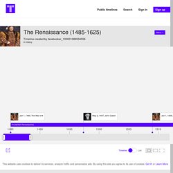 The Renaissance (1485-1625) timeline