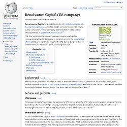 Renaissance Capital (US company)