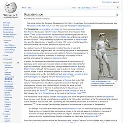 Renaissance - Wikipedia