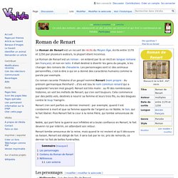 Roman de Renart - Vikidia, l’encyclopédie des 8-13 ans
