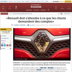 «Renault doit s'attendre à ce que les clients demandent des comptes»