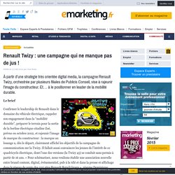 Renault Twizy : une campagne qui ne manque pas de jus !