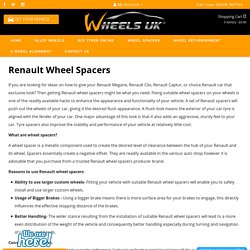 Renault Wheel Spacers : Buy Renault Wheel Spacers Online UK
