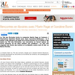 Rencontres en librairies avec Martin Page et Sandrine Bonini