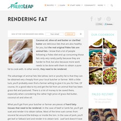 Rendering Fat