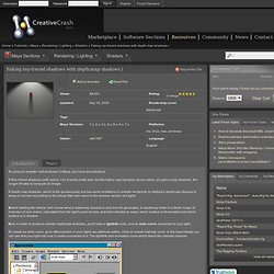 Faking ray-traced shadows with depth-map shadows i - Page 2 - Free Shaders Rendering / Lighting Tutorials for Maya