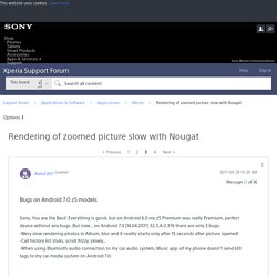 Rendering of zoomed picture slow with Nougat - Page 3 - Support forum