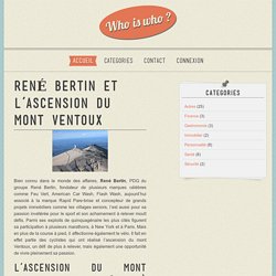 René Bertin et l’ascension du mont Ventoux