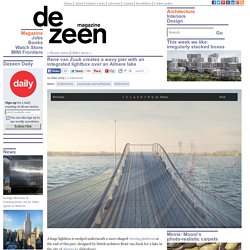 René van Zuuk creates wavy pier for a Dutch lake