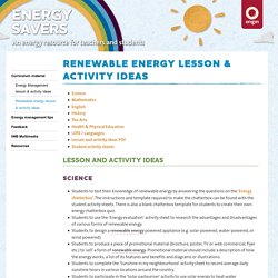 Renewable energy lesson & activity ideas - Origin Energy - Origin Energy