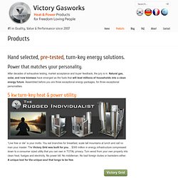 Victory Gasworks: Woodgas Generator, Turn-key Home Solar Power, CHP Natural Gas Generators, Gasifier, Biomass Energy