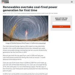Renewables overtake coal-fired power generation for first time - MINING.COM