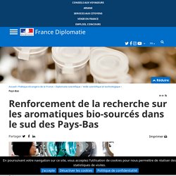 Renforcement de la recherche sur les aromatiques bio-sourcés dans le sud des Pays-Bas