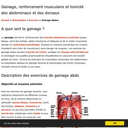 Gainage et renforcement musculaire