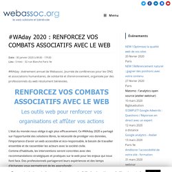 WAday 2020 : Renforcez vos combats associatifs avec le web