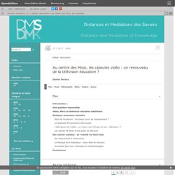 Au centre des Mooc, les capsules vidéo : un renouveau de la télévision éducative ?