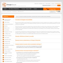 Espace conseils et FAQ - Guides de choix et aide à l'installation sur Energiedouce.com