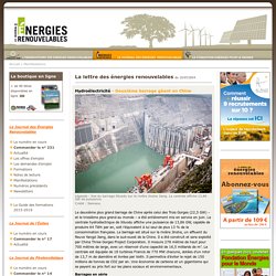 Le Journal des Énergies renouvelables - Newsletter numéro 1 - article