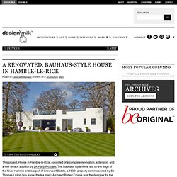 A Renovated, Bauhaus-Style House in Hamble-le-Rice