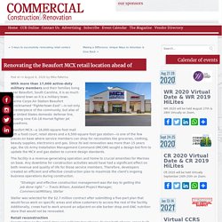 Renovating the Beaufort MCX retail location ahead of schedule