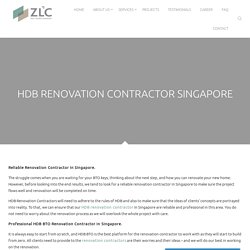 HDB Renovation Contractor Singapore
