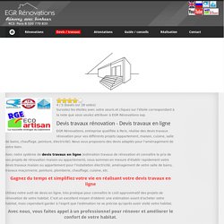 EGR Rénovations - Devis travaux rénovation en ligne appartement, maison