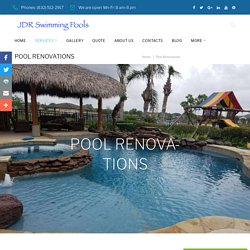 Pool Renovations in Houston supplies online Pool service in TX