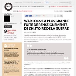 War Logs: la plus grande fuite de renseignements de l’histoire de la guerre » Article » OWNI, Digital Journalism