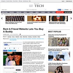 Rent A Friend Website Lets You Buy A Buddy