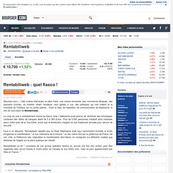 Rentabiliweb : quel fiasco ! - Boursier.com