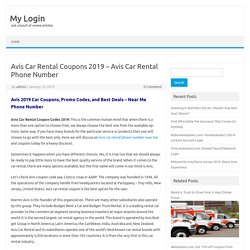 Avis Car Rental Coupons 2019 - Avis Car Rental Phone Number