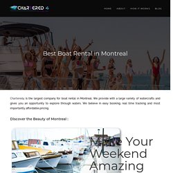 Best Boat Rental in Montreal